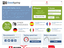 Tablet Screenshot of goodtyping.com